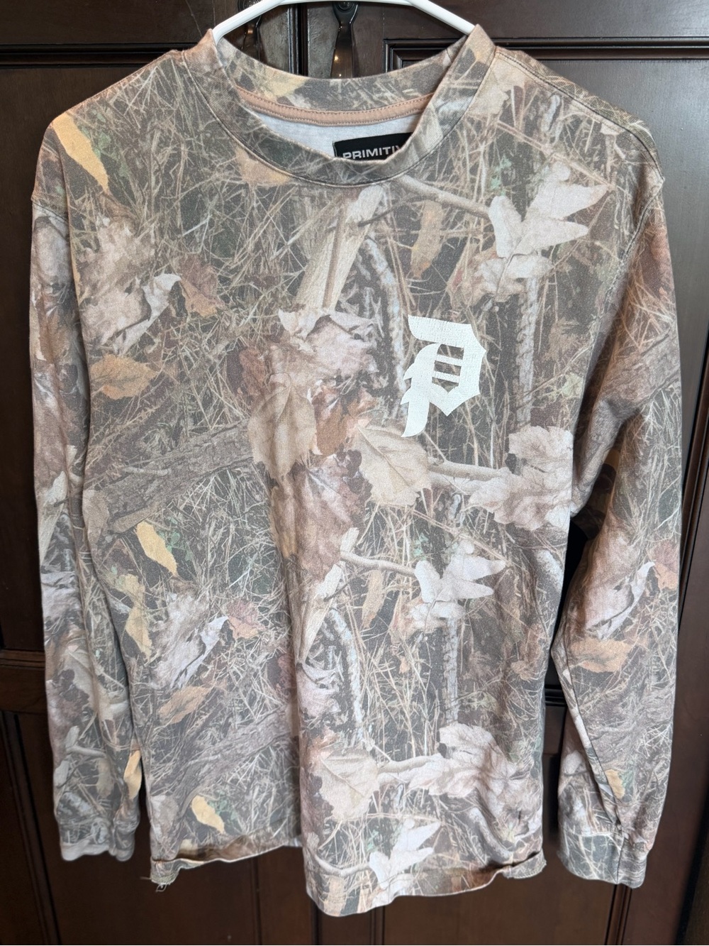 Primitive Men’s Camo Long Sleeve Shirt - Brown/Green/Gray M